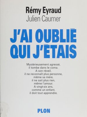 cover image of J'ai oublié qui j'étais